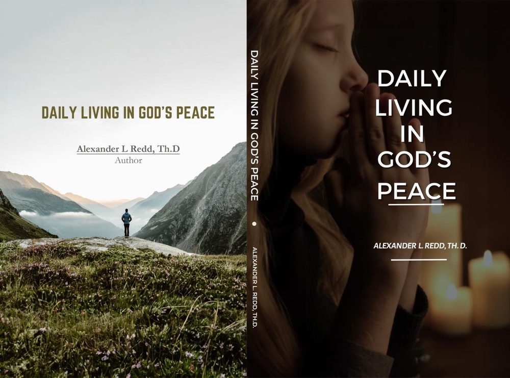 Front and back cover of Daily Living in God’s Peace by Alexander L. Redd